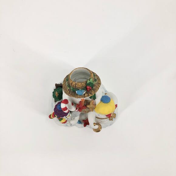 Partylite Retired Snowbell Holiday Family Tealight Candle Holder Snowmen - Picture 4 of 13
